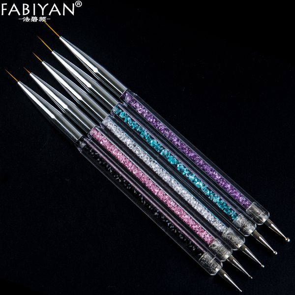 5 size nail art dotting pen acrylic rhinestone crystal 2 way uv gel painting manicure tool drawing liner flower brush decoration, Yellow
5 size nail art dotting pen acrylic rhinestone crystal 2 way uv gel painting manicure tool drawing liner flower brush decoration, Yellow