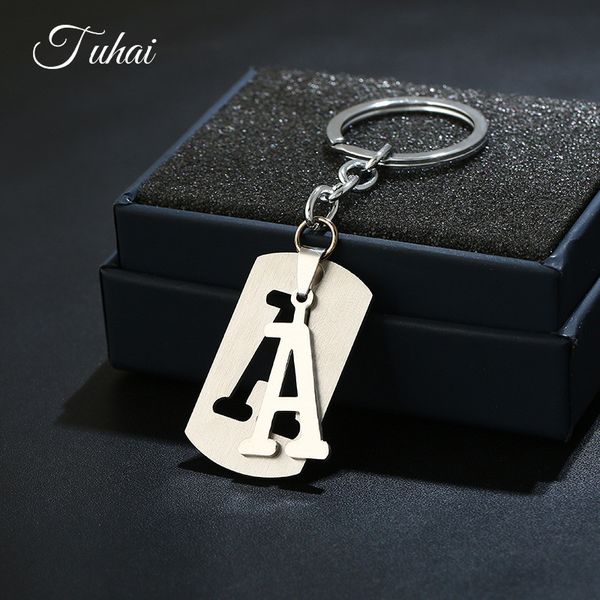 diy a-z letters key chain for men stainless steel keychain women car key ring simple letter name holder party gift jewelry, Silver
diy a-z letters key chain for men stainless steel keychain women car key ring simple letter name holder party gift jewelry, Silver