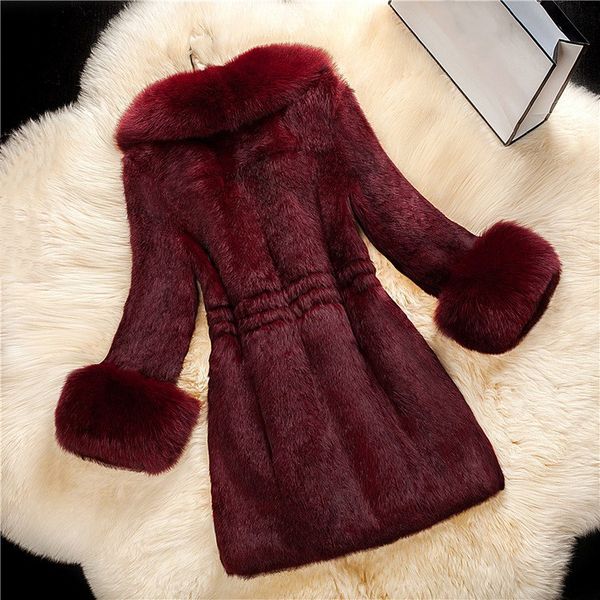 2018 fashion women faux fur thick warm coat winter elegant long outwear female long sleeve chic solid overcoat, Black
2018 fashion women faux fur thick warm coat winter elegant long outwear female long sleeve chic solid overcoat, Black