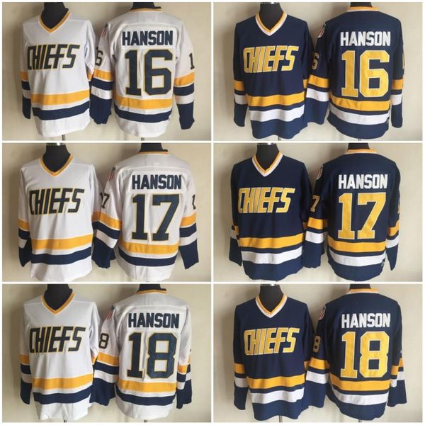 Charlestown Chiefs Jersey #16 Jack Hanson 17 Steve Hanson 18 Jeff Hanson Brother Slap Shot Movie Hockey Jersey Stitched Embroidery Logos
Charlestown Chiefs Jersey #16 Jack Hanson 17 Steve Hanson 18 Jeff Hanson Brother Slap Shot Movie Hockey Jersey Stitched Embroidery Logos