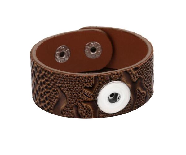 10pcs 2018 snap button jewelry bracelet wholesale handmade retro punk wide leather bracelets fit 18mm snap buttons, Golden;silver
10pcs 2018 snap button jewelry bracelet wholesale handmade retro punk wide leather bracelets fit 18mm snap buttons, Golden;silver