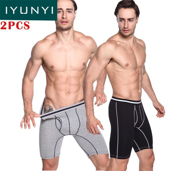 iyunyi 2pcs\lot men long underwear cotton boxers shorts solid u convex pouch half long leg panties male underpants plus size, Black;white
iyunyi 2pcs\lot men long underwear cotton boxers shorts solid u convex pouch half long leg panties male underpants plus size, Black;white