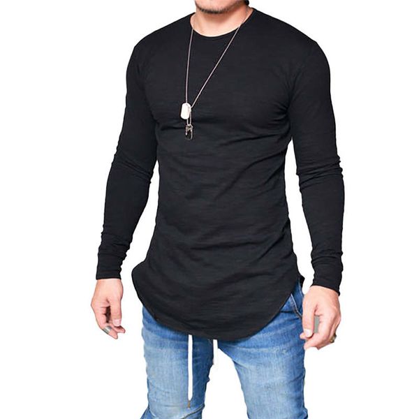 new street wild male t shirt long section round neck long sleeved bottoming tshirt hip hop streetwear, White;black
new street wild male t shirt long section round neck long sleeved bottoming tshirt hip hop streetwear, White;black