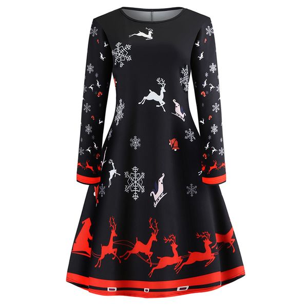 xmas women long sleeve elegant vintage dress 2018 autumn winter slim bodycon party dresses casual christmas dress plus size, White;black
xmas women long sleeve elegant vintage dress 2018 autumn winter slim bodycon party dresses casual christmas dress plus size, White;black