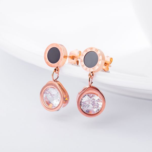 rose gold color titanium steel ear buckle female temperament personality set rhinestone ladies earrings women's fashion earrings, Silver
rose gold color titanium steel ear buckle female temperament personality set rhinestone ladies earrings women's fashion earrings, Silver