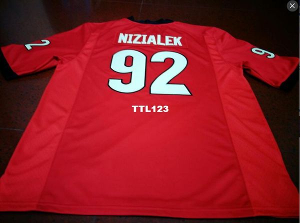 men #92 cameron nizialek georgia bulldogs size s-4xl red black white college jersey or custom any name or number jersey, Black;red 
men #92 cameron nizialek georgia bulldogs size s-4xl red black white college jersey or custom any name or number jersey, Black;red