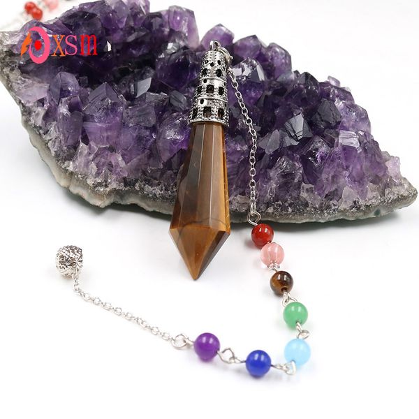 xinshangmie Reiki Healing 7 Chakra Natural Tiger Eye Stone Pendulum Dowsing Hexagonal Prism Pyramid Pendants Fashion Jewelry
xinshangmie Reiki Healing 7 Chakra Natural Tiger Eye Stone Pendulum Dowsing Hexagonal Prism Pyramid Pendants Fashion Jewelry