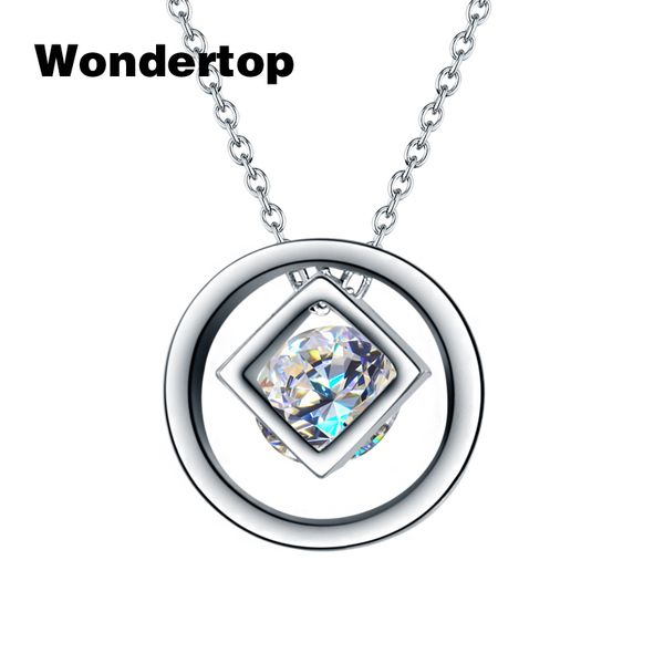 wonderoriginal sterling 925 silver circle and cube pendant & necklace with cubic zircon for women fashion trendy jewelry
wonderoriginal sterling 925 silver circle and cube pendant & necklace with cubic zircon for women fashion trendy jewelry