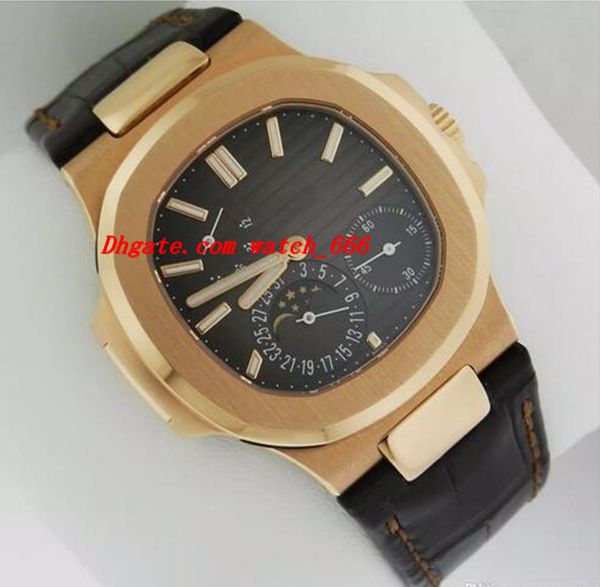 Luxury Watches Fashion New 5712R-001 Black Dial 18K Rose Gold Leather Bracelet 40.5mm Automatic Men Watches Wristwatch
Luxury Watches Fashion New 5712R-001 Black Dial 18K Rose Gold Leather Bracelet 40.5mm Automatic Men Watches Wristwatch