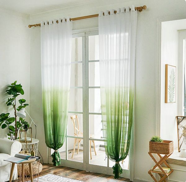gradient sheer european and american style window tulle voile drape for living room balcony home treatment 5 colors 
gradient sheer european and american style window tulle voile drape for living room balcony home treatment 5 colors