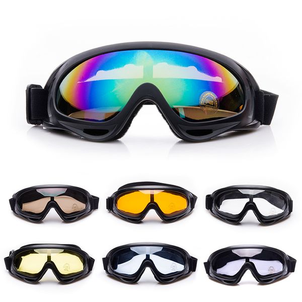 

x400 uv tactical bike goggles ski skiing skating glasses sunglasses windproof dustproof with elastic strap cycling eyewear