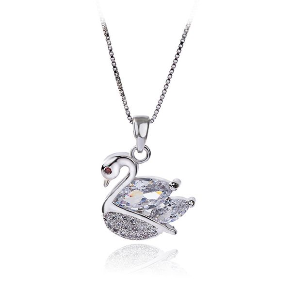 xinyun 2018 new korean style delicate swan pendant necklace fashion women elegant jewelry give for girls friendship fine gift, Silver
xinyun 2018 new korean style delicate swan pendant necklace fashion women elegant jewelry give for girls friendship fine gift, Silver