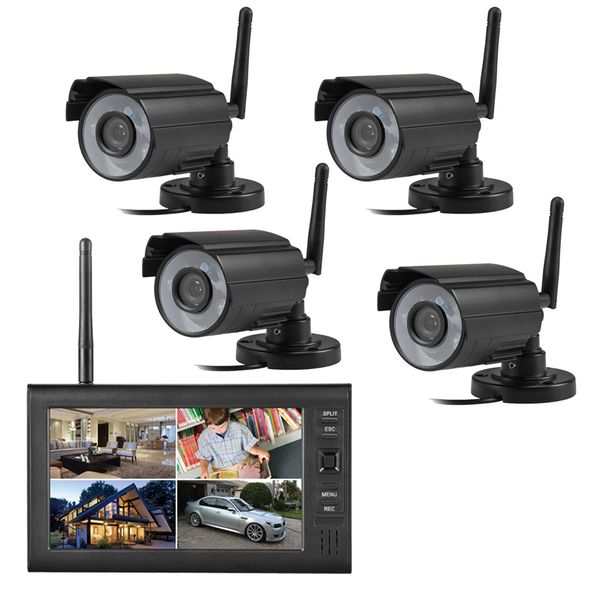 wireless 4ch quad dvr security system with 7 inch tft-lcd monitor 2.4ghz digital baby monitor 300m transmission distance
wireless 4ch quad dvr security system with 7 inch tft-lcd monitor 2.4ghz digital baby monitor 300m transmission distance