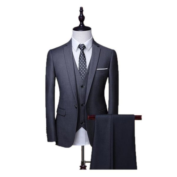 handsome navy blue notch lapel one button wedding groom tuxedos men suits wedding/prom/dinner man blazer(jacket+tie+vest+pants, Black;gray
handsome navy blue notch lapel one button wedding groom tuxedos men suits wedding/prom/dinner man blazer(jacket+tie+vest+pants, Black;gray