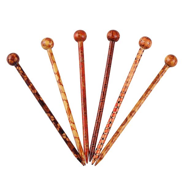 6 pieces 13cm fashion chinese style women hairpins printed wooden hair sticks hairwear hair sticks beauty pins accessories, Golden;white 
6 pieces 13cm fashion chinese style women hairpins printed wooden hair sticks hairwear hair sticks beauty pins accessories, Golden;white