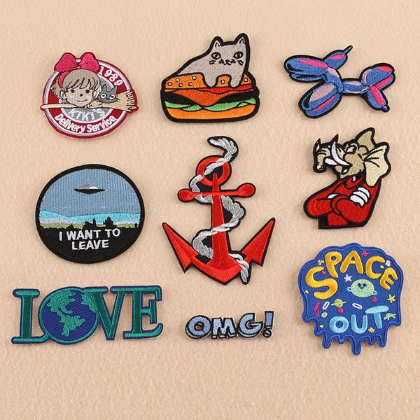 9pcs/set delivery service patch space out embroidered sew iron on applique badge sale, Black
9pcs/set delivery service patch space out embroidered sew iron on applique badge sale, Black