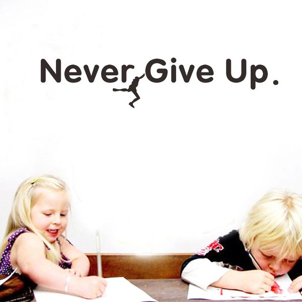 never give up wall stickers vinyl decal living room vinyl carving wall decal sticker for home window decoration
never give up wall stickers vinyl decal living room vinyl carving wall decal sticker for home window decoration