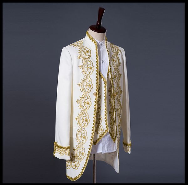 prince gold embroidery blazer suit wedding groom jacket coat blazer jacket wedding tuxedos mens suits coatvestpant, White;black
prince gold embroidery blazer suit wedding groom jacket coat blazer jacket wedding tuxedos mens suits coatvestpant, White;black