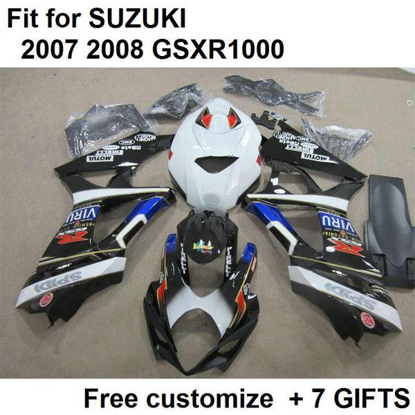 custom fairing kit for suzuki gsxr1000 07 08 black white fairings set gsxr1000 2007 2008 kk78
custom fairing kit for suzuki gsxr1000 07 08 black white fairings set gsxr1000 2007 2008 kk78