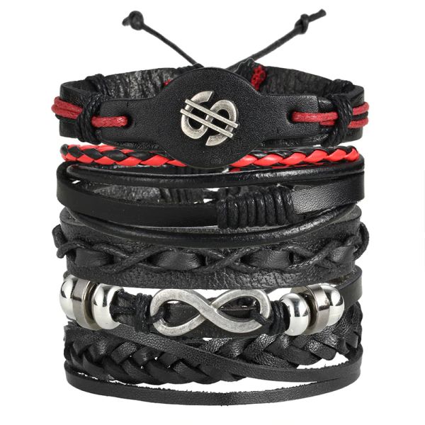 vintage leaf feather multilayer leather bracelet men braided handmade star rope wrap bracelets bangles male christmas gift 5pcs jewelry, Golden;silver
vintage leaf feather multilayer leather bracelet men braided handmade star rope wrap bracelets bangles male christmas gift 5pcs jewelry, Golden;silver