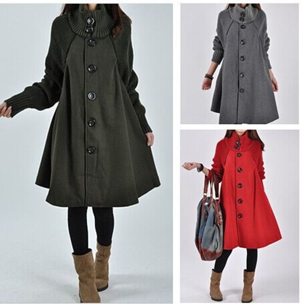 2017 new autumn east korean large size women in the long section of loose woolen coat pipe awning wool coat, Tan;black
2017 new autumn east korean large size women in the long section of loose woolen coat pipe awning wool coat, Tan;black