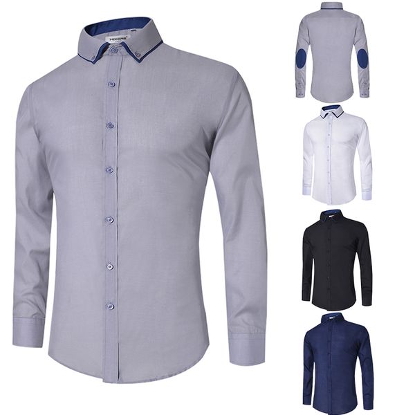 new design 2018 casual shirt men long sleeve slim fit men's casual button-down shirt formal dress shirts male clothing camisa, White;black
new design 2018 casual shirt men long sleeve slim fit men's casual button-down shirt formal dress shirts male clothing camisa, White;black