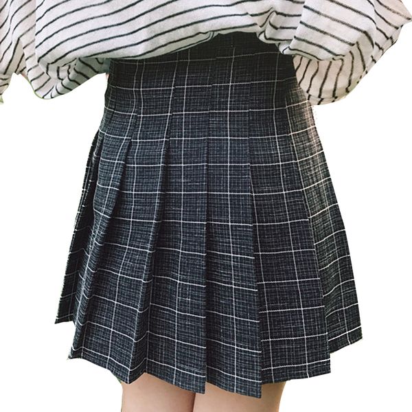 2017 autumn winter girls pleated half skirts schoolgirls skirt uniforms cos harajuku plaid mini plaid skirt female, Black
2017 autumn winter girls pleated half skirts schoolgirls skirt uniforms cos harajuku plaid mini plaid skirt female, Black