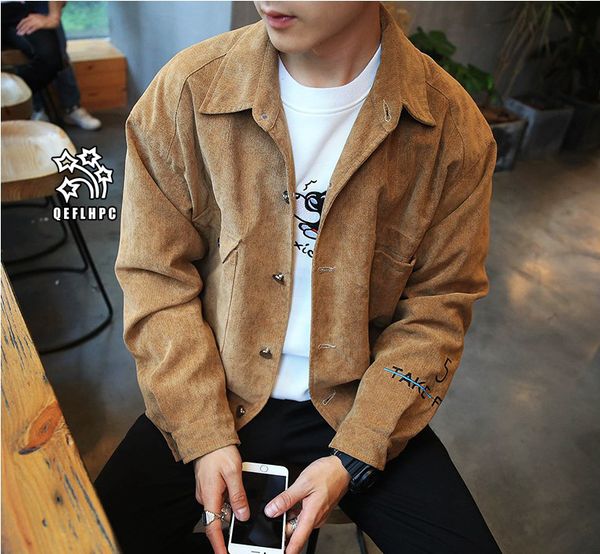 autumn winter men jacket fashion casual jacket youth jacket loose coat jackets men outerwear & coats lapel neck long sleeve corduroy aj23, Black;brown
autumn winter men jacket fashion casual jacket youth jacket loose coat jackets men outerwear & coats lapel neck long sleeve corduroy aj23, Black;brown