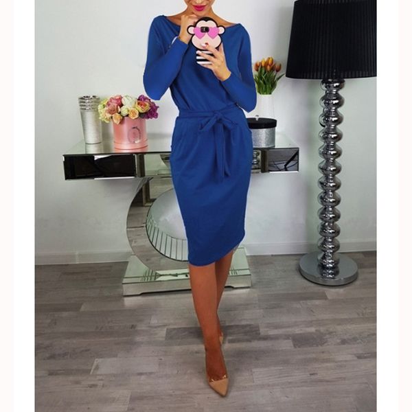 2018 new autumn women casual long sleeve o-neck pencil knee-length dress loose plus size pocket midi dress ws9439v, Black;gray
2018 new autumn women casual long sleeve o-neck pencil knee-length dress loose plus size pocket midi dress ws9439v, Black;gray