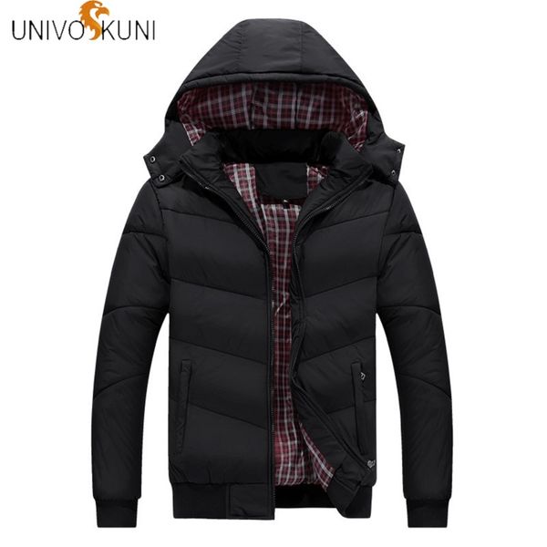 univos kuni 2018 new casual cotton coat men fit slim solid thick warm hat detachable down cotton coat male parkas q5194, Black
univos kuni 2018 new casual cotton coat men fit slim solid thick warm hat detachable down cotton coat male parkas q5194, Black