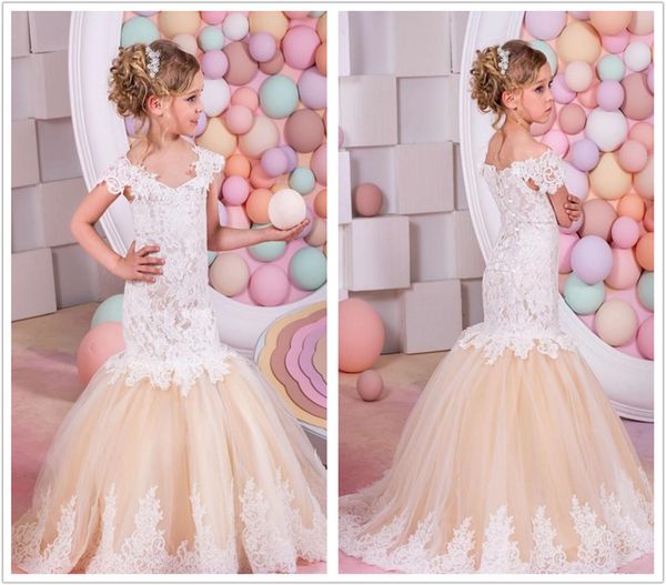 Formal Lace Tulle Mermaid Custom Cute Cap Sleeve Flower Girl Dress Floor Length Little Kids Princess For Party Birthday Dresses
Formal Lace Tulle Mermaid Custom Cute Cap Sleeve Flower Girl Dress Floor Length Little Kids Princess For Party Birthday Dresses