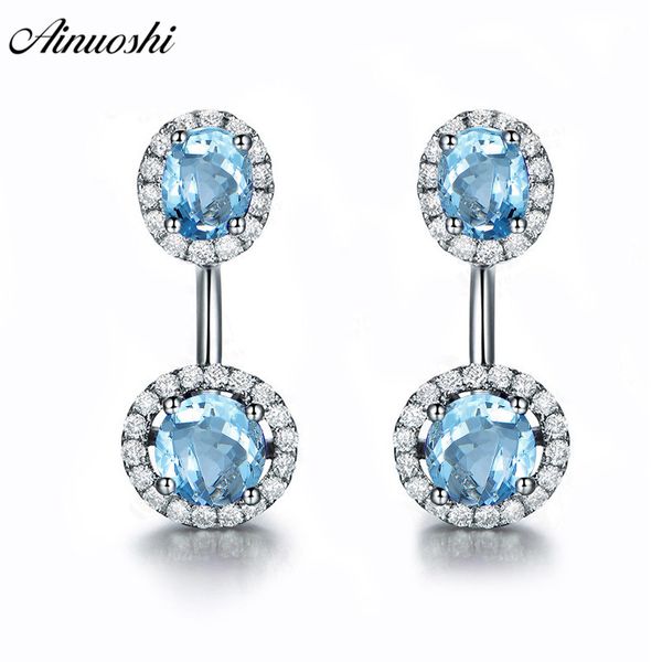 ainuoshi natural blue z round halo earring 4 carat gems silver click back earrings trendy pierced earring jewelry for women, Golden;silver
ainuoshi natural blue z round halo earring 4 carat gems silver click back earrings trendy pierced earring jewelry for women, Golden;silver