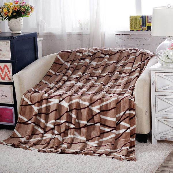 

throw blanket fleece blanket on the bed soft winter flannel travel for sofa warm bedspread plaids home textile