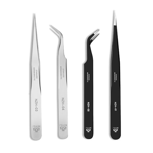 bevili 1pcs stainless steel eye lashes tweezers false fake eyelash extension tweezers nippers pointed clip professional tool, Silver;gold
bevili 1pcs stainless steel eye lashes tweezers false fake eyelash extension tweezers nippers pointed clip professional tool, Silver;gold