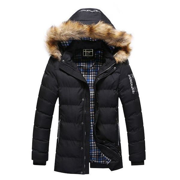 2018 winter jackets mens ruched casual winter male coats warm thicken parkas hooded outerwear overcoat fur clothing coat, Black
2018 winter jackets mens ruched casual winter male coats warm thicken parkas hooded outerwear overcoat fur clothing coat, Black