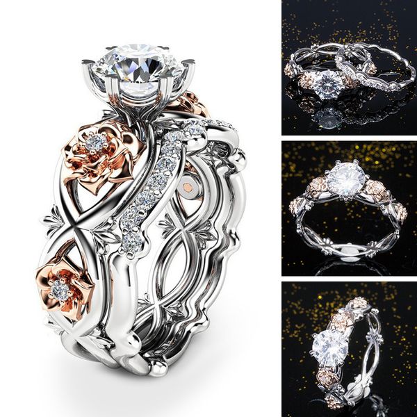 new girls luxury alloy jewelry fashion golden rose flower large rhinestone ring gift wholesale, Silver
new girls luxury alloy jewelry fashion golden rose flower large rhinestone ring gift wholesale, Silver