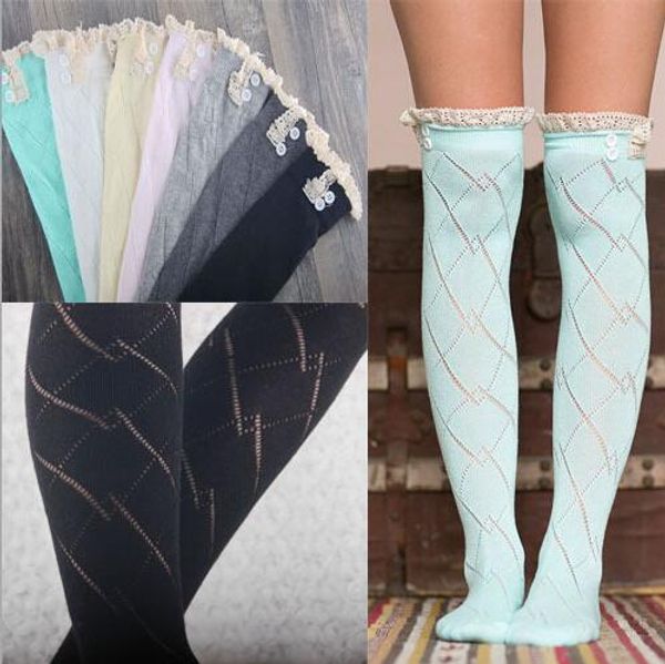 women knitted leg warmers with buttons lace trim over knee high socks solid boot cuffs gaiters ers long legs warmer socks, Pink;yellow
women knitted leg warmers with buttons lace trim over knee high socks solid boot cuffs gaiters ers long legs warmer socks, Pink;yellow