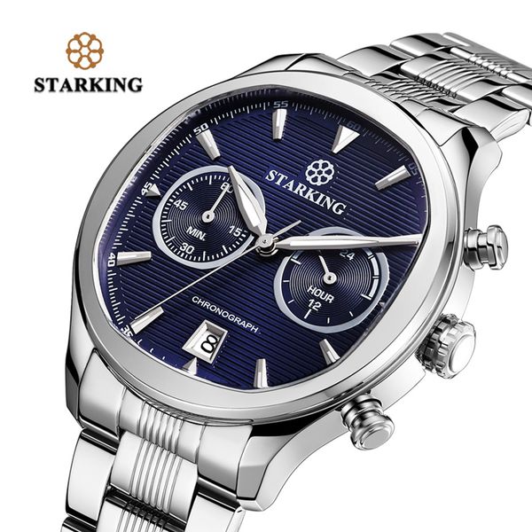 wholesale-starking new arrival stainless steel men chronograph watch 30m water resistant fashion elegant blue dial watch quartz male colck, Slivery;brown
wholesale-starking new arrival stainless steel men chronograph watch 30m water resistant fashion elegant blue dial watch quartz male colck, Slivery;brown