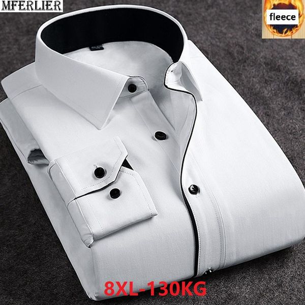men shirt 8xl larger size big fleece long sleeve formal office winter dress shirts thick business warm blouse autumn cotton 7xl, White;black
men shirt 8xl larger size big fleece long sleeve formal office winter dress shirts thick business warm blouse autumn cotton 7xl, White;black
