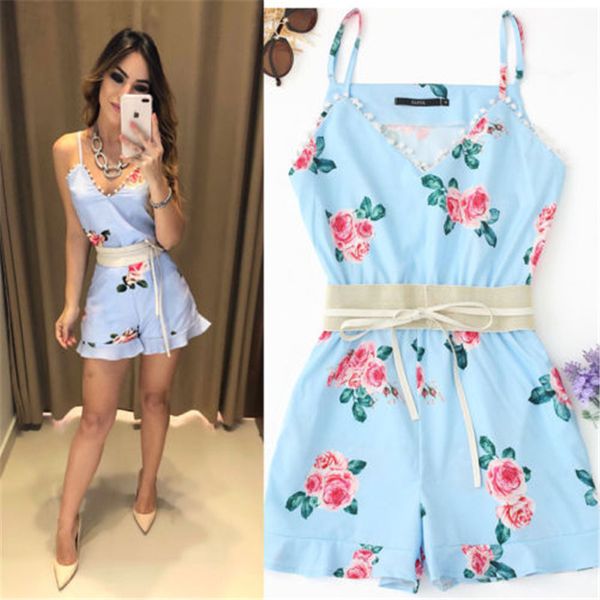new casual loose deep v-neck playsuit lace up women rompers strappy floral printed polyester blue short romper one piece, Black;white
new casual loose deep v-neck playsuit lace up women rompers strappy floral printed polyester blue short romper one piece, Black;white