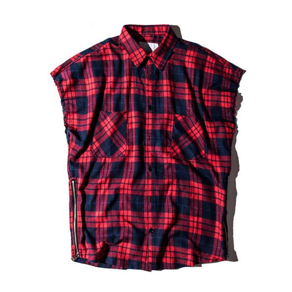 plaid zipper men clothes men sleeveless for streetwear shirts hip flennel jackets hop side casual shirts 2021spring men's rmbvf, Black
plaid zipper men clothes men sleeveless for streetwear shirts hip flennel jackets hop side casual shirts 2021spring men's rmbvf, Black