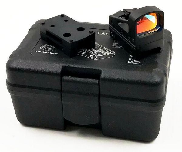 tactical rms reflex mini red dot sight with vented mount and spacers for pistol aluminium hunting scopes 
tactical rms reflex mini red dot sight with vented mount and spacers for pistol aluminium hunting scopes
