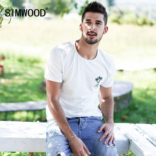 simwood new arrive 2018 summer t-shirt men slim fit 100% pure cotton o-neck print tees short sleeve brand clothing 180120, White;black
simwood new arrive 2018 summer t-shirt men slim fit 100% pure cotton o-neck print tees short sleeve brand clothing 180120, White;black