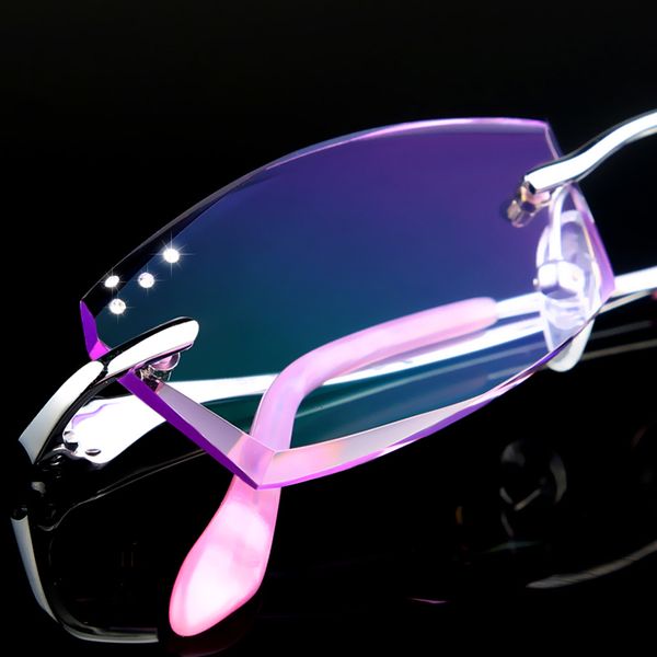 trimming diamond cutting eye glasses for women rimless eyeglasses myopia glasses prescription myopia decoration yj29, Silver
trimming diamond cutting eye glasses for women rimless eyeglasses myopia glasses prescription myopia decoration yj29, Silver