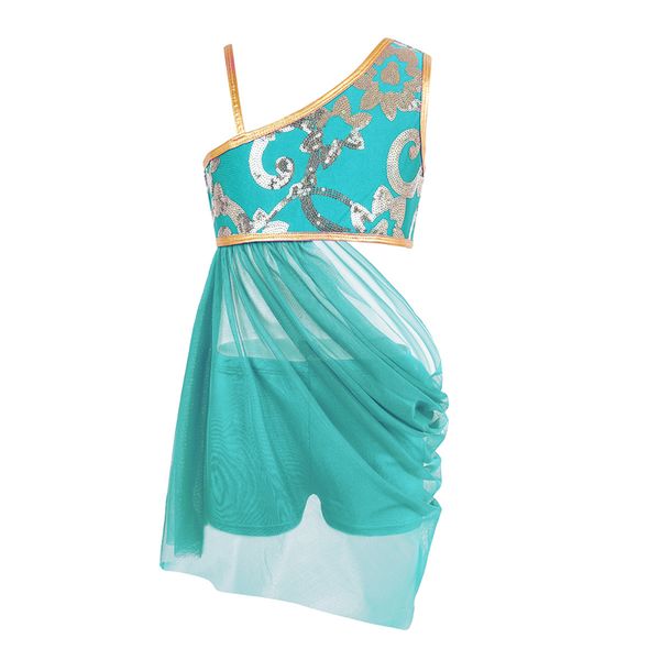 2pcs girls one-shoulder floral sequins side waist open drap skirt with separated bottoms set lyrical ballet dance costumes, Black;red
2pcs girls one-shoulder floral sequins side waist open drap skirt with separated bottoms set lyrical ballet dance costumes, Black;red