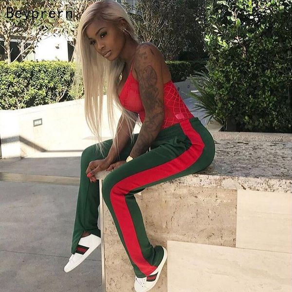 beyprern 2017 women long pant casual style side red striped stitching wide leg pants green casual loose high waist trousers, Black;white
beyprern 2017 women long pant casual style side red striped stitching wide leg pants green casual loose high waist trousers, Black;white