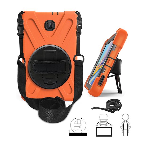 360 rotating heavy duty silicone hybrid case with wrist hand strap shoulder strap for samsung galaxy tab a 8.0 2018 t387
360 rotating heavy duty silicone hybrid case with wrist hand strap shoulder strap for samsung galaxy tab a 8.0 2018 t387