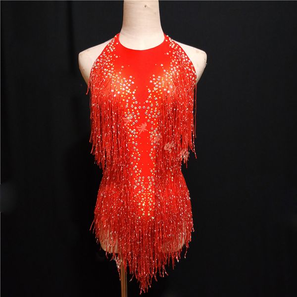 sparkly gold rhinestones tassel bodysuit female singer dj stage show wear leotard jazz dance costume crystals outfit, Black;red
sparkly gold rhinestones tassel bodysuit female singer dj stage show wear leotard jazz dance costume crystals outfit, Black;red