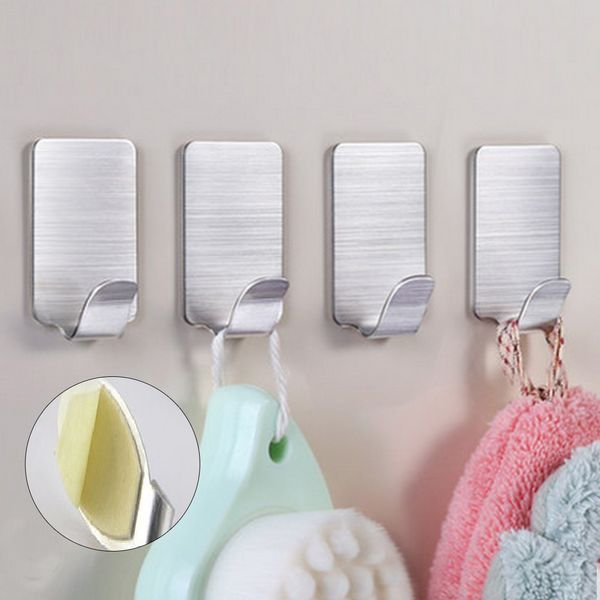 wholesale- 6pc/lot white stainless steel family robe hanging hooks hats bag key adhesive wall hanger bathroom kitchen accessories
wholesale- 6pc/lot white stainless steel family robe hanging hooks hats bag key adhesive wall hanger bathroom kitchen accessories