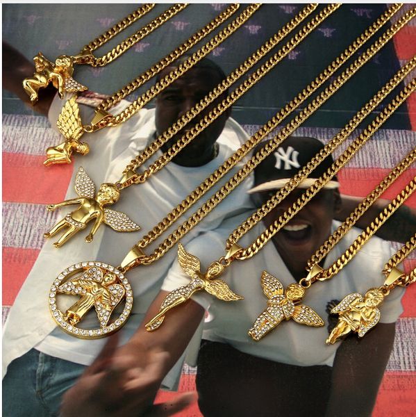 7 стиль моды Золотой ангел кулон колье ожерелье с 75 см цепи хип-хоп святых Ангелов
7 стиль моды Золотой ангел кулон колье ожерелье с 75 см цепи хип-хоп святых Ангелов